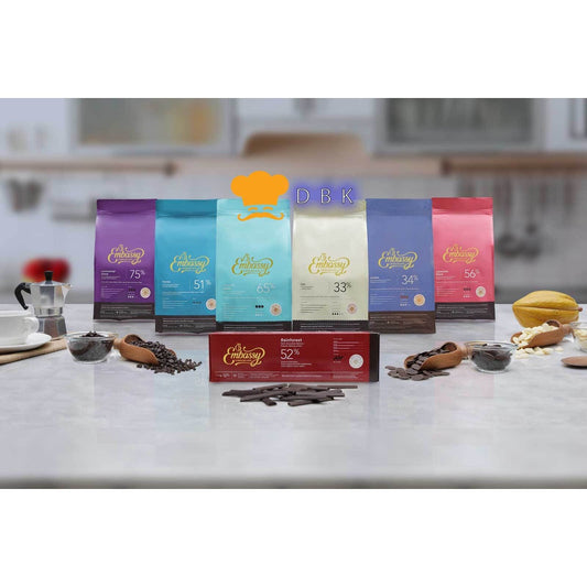 Tulip Embassy Chocolate Dark Couverture Coklat Easy Melt callet