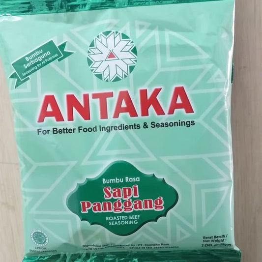 Bumbu tabur ANTAKA SAPI PANGGANG 100gr siap pakai bubuk kentang cimol
