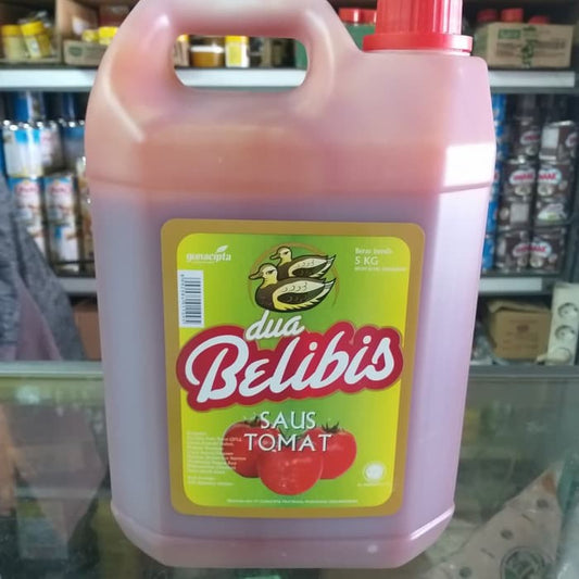 DUA BELIBIS saus tomat 5kg belibis tomat tomatoes ketchup