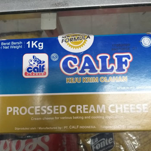 CALF CREAM CHEESE 1KG halal tidak perlu kulkas siap saji