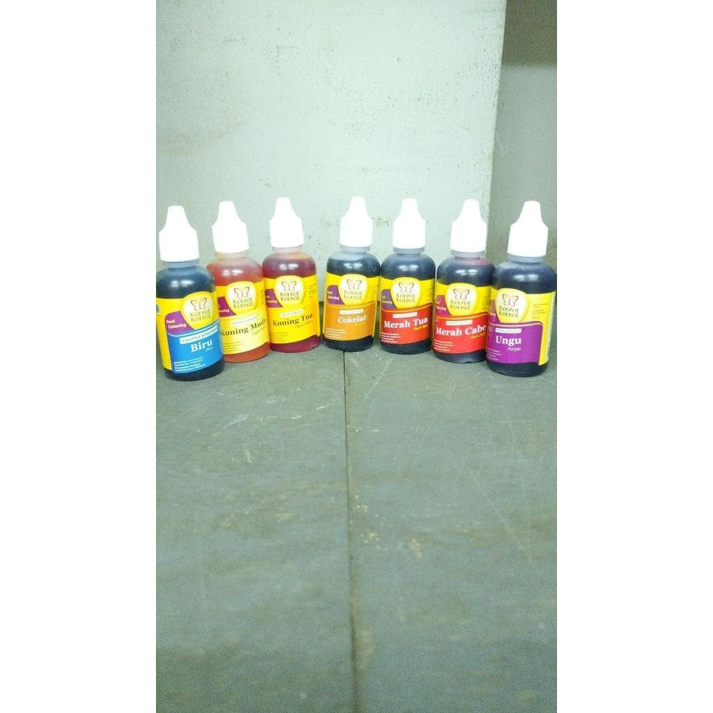 Kupu-Kupu koepoekoepoe pewarna all varian 30ml KUPUKUPU WARNA sepuhan