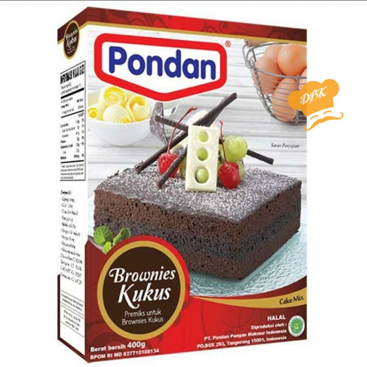 Pondan Brownies Kukus 400gr tepung premix instant
