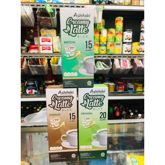 Ashitaki Creamy Latte 5x24g Low Fat & Sugar Free all varian