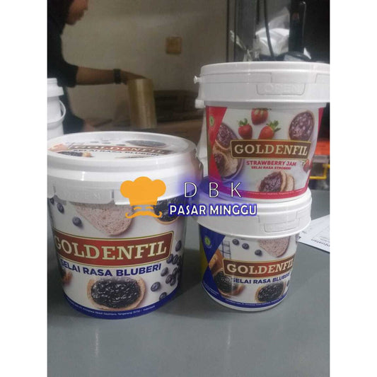 selai Goldenfil blueberry 400gram dengan serat buah asli goldenfill