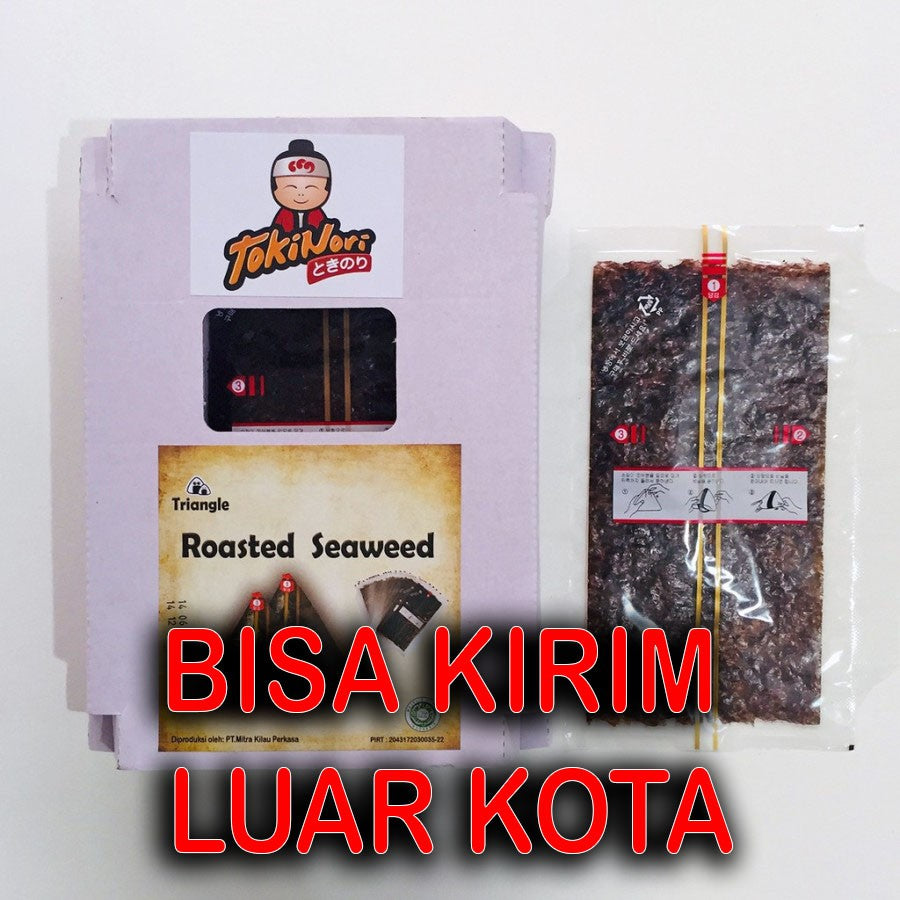 Weaweed Wrapper Triangle Onigiri Nori Wrapper 10pcs - Roasted Seaweed 10sheet rumput l ...