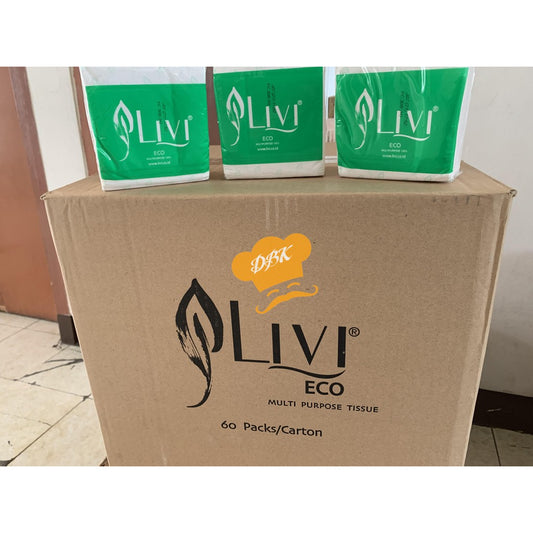 Tissue Livi Eco Multipurpose 150s tisu makan