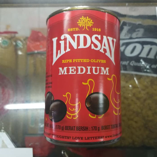 lindsay ripe pitted olive medium 170gr black olive buah zaitun kaleng