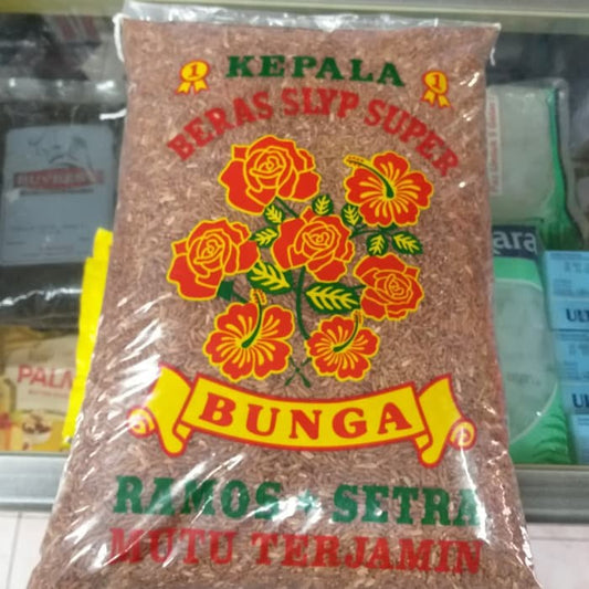 beras merah soso cap kembang bunga 5kg tanpa kulit ari