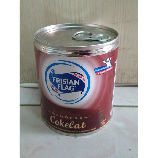 bendera coklat kaleng 370gr frisian flag coklat