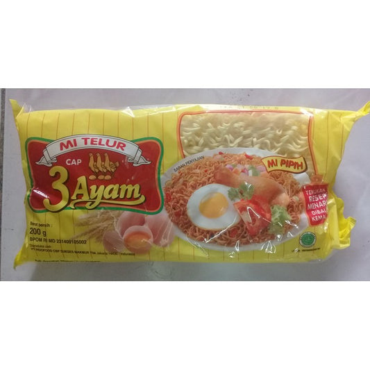 Mie telor cap 3 ayam 200 gr