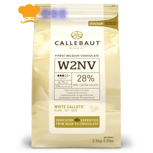 CALLET COKLAT PUTIH 100gr callebout White Chocolate Couverture 28% W2N