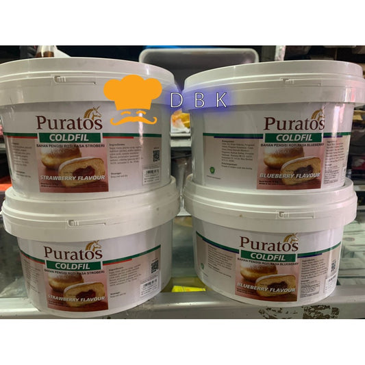 Selai filling PURATOS COLDFIL edition 500gr blueberry strawberry dll