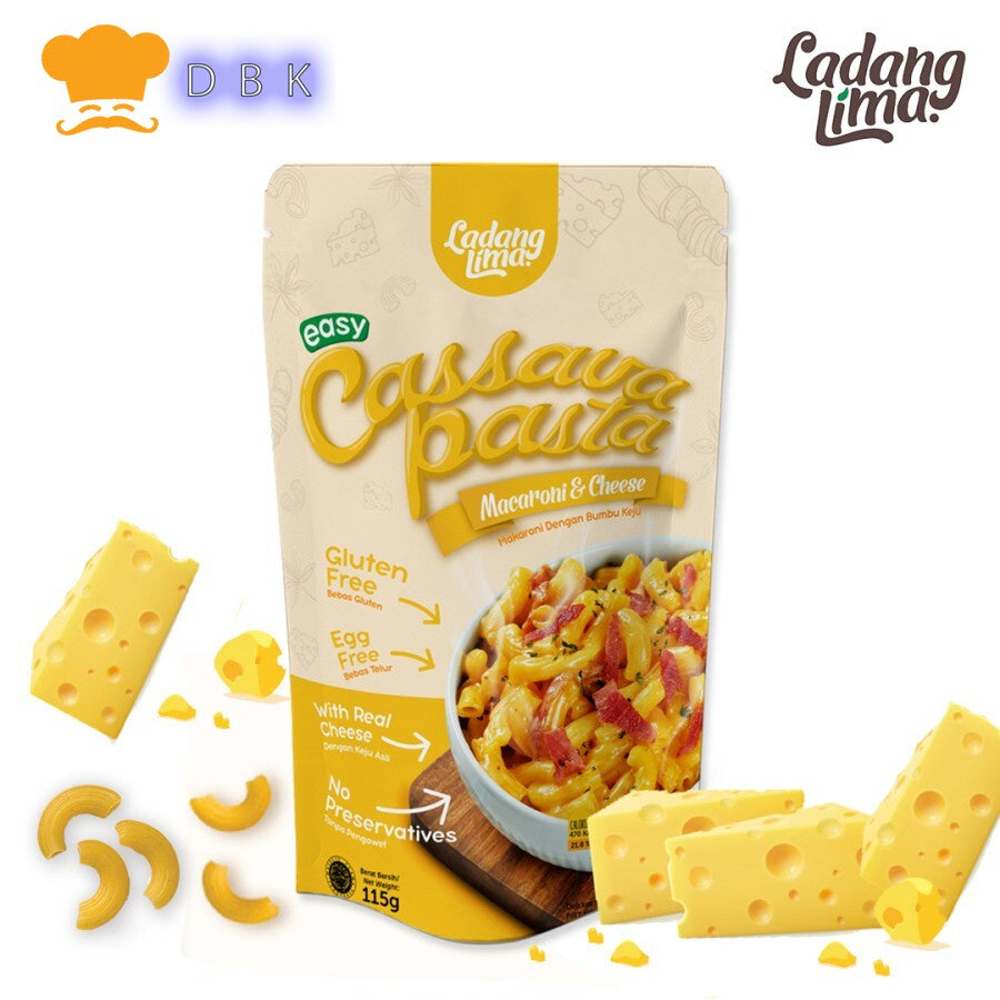 Ladang Lima Cassava Mac and Cheese 115gr macaroni makaroni keju healthy food