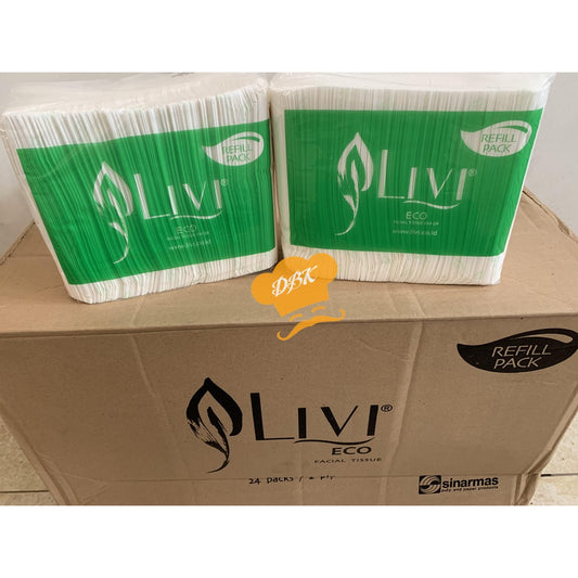 Tissue LIVI ECO Facial Refill 600s / Tisu Wajah