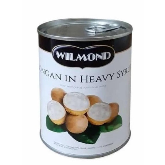 Wilmond Longan In Heavy Syrup Canned Minuman Buah lengkeng Kaleng 565g