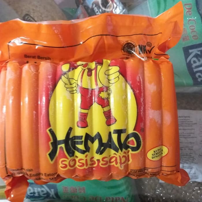HEMATO SOSIS SAPI 1kg 40pcs sosis murah sosis sapi 1kg