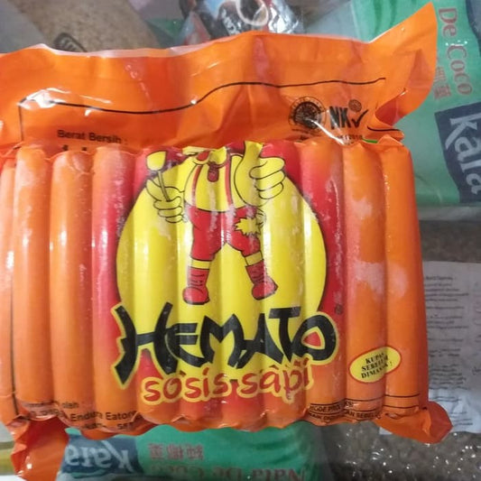 HEMATO SOSIS SAPI 1kg 40pcs sosis murah sosis sapi 1kg