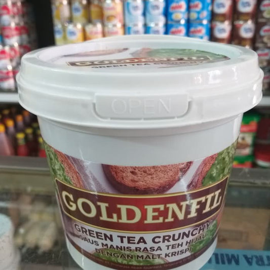 selai GOLDENFIL GREEN TEA crunchy 1kg / goldenfill teh hijau krispi