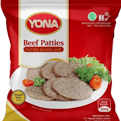 YONA BEEF PATTIES 500GR ISI 10