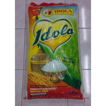 beras idola 20kg pulen sedang original segel