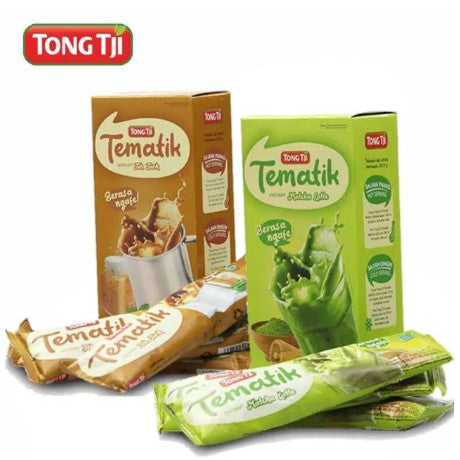 TONG TJI TEMATIK lemongrass, teh tarik, matcha greentea 3scht