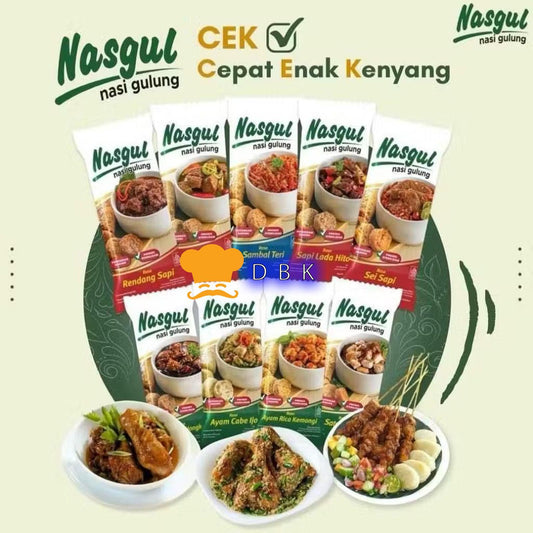 Manita NASGUL ( Nasi Gulung ) All Varian Rasa 80gr / NASGUL / Nasi Gulung Siap Makan Siap Santap / praktis camping hiking