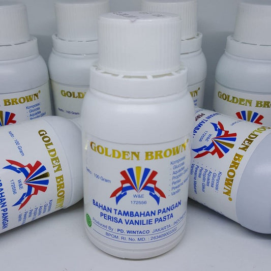 golden brown vanilla original 100gr pasta essence kue