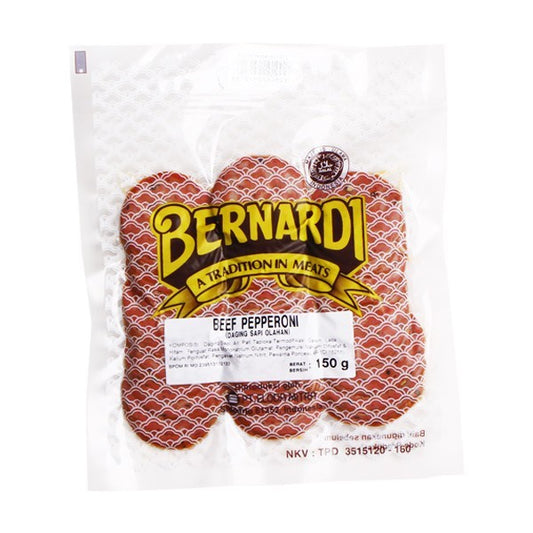 Bernardi Beef Pepperoni 150 gr | Beef Bulat Toping Pizza Beef Pepperoni 150GR