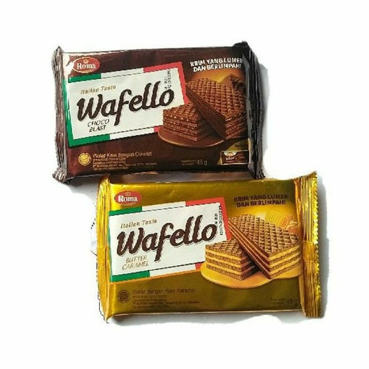 Wafello Butter Caramel Biskuit Wafer bin