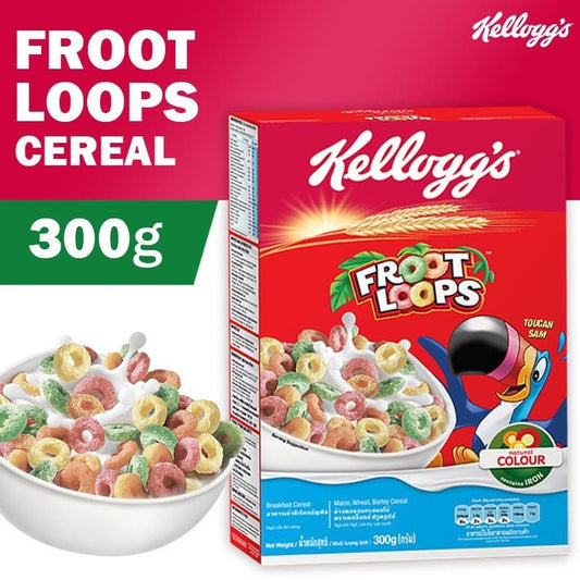 Kelloggs Froot Loops 300g fruit loops sereal kellog sarapan
