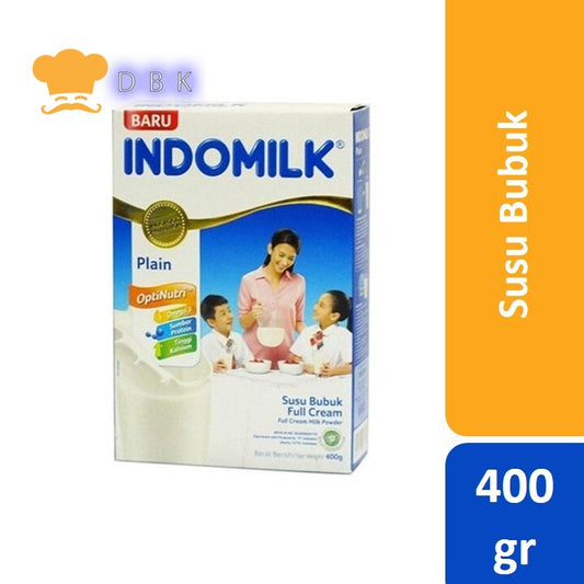 Indomilk Fullcream 400gr susu bubuk baking cooking