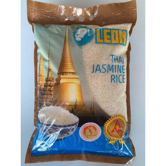 Leon Thai Jasmine Rice 5kg Beras Jasmine Thailand asli Pulen Wangi