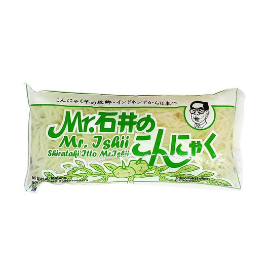 Mie basah Shirataki Hijau 200gr ishii konnyaku Wet Noodles Diet Keto
