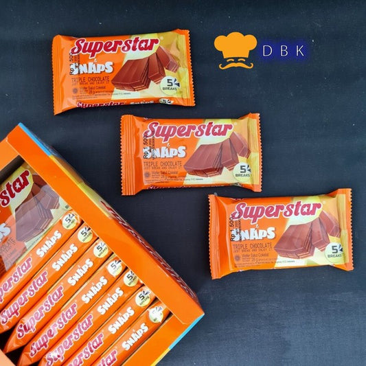 Superstar SNAPS isi 12 pcsx28gr Biskuit Wafer Triple Chocolate bin