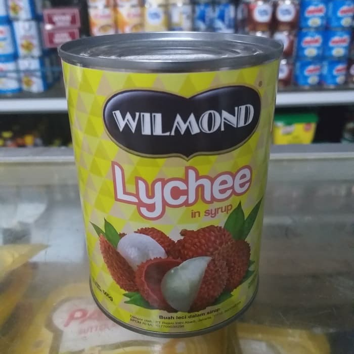 wilmond lychee canned 565gr wilmond leci buah leci kaleng