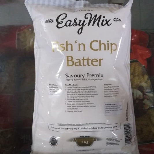 sriboga easymix fish and chip batter 1kg fish n chip premix