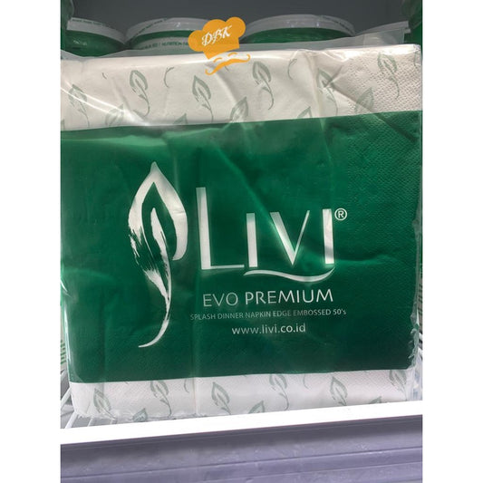 Livi Splash Premium 50s tisue makan dinner napkin