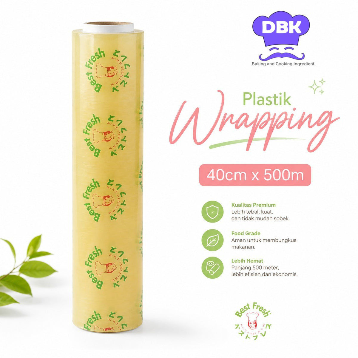 Plastik Wrapping Refill 40x500  Serbaguna Untuk berbagai Packing