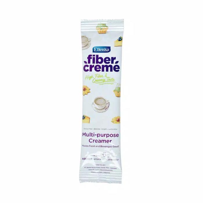 Ellenka Fiber Creme Creamer 10pc @6gr Kaya Serat & Bernutrisi Prebiotik Rendah Kalori Sehat Untuk Makanan Minuman