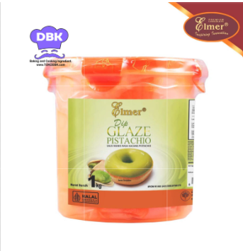 ELMER DIP GLAZE PISTACHIO VISTA 1 KG | Topping dan Celupan Pistachio