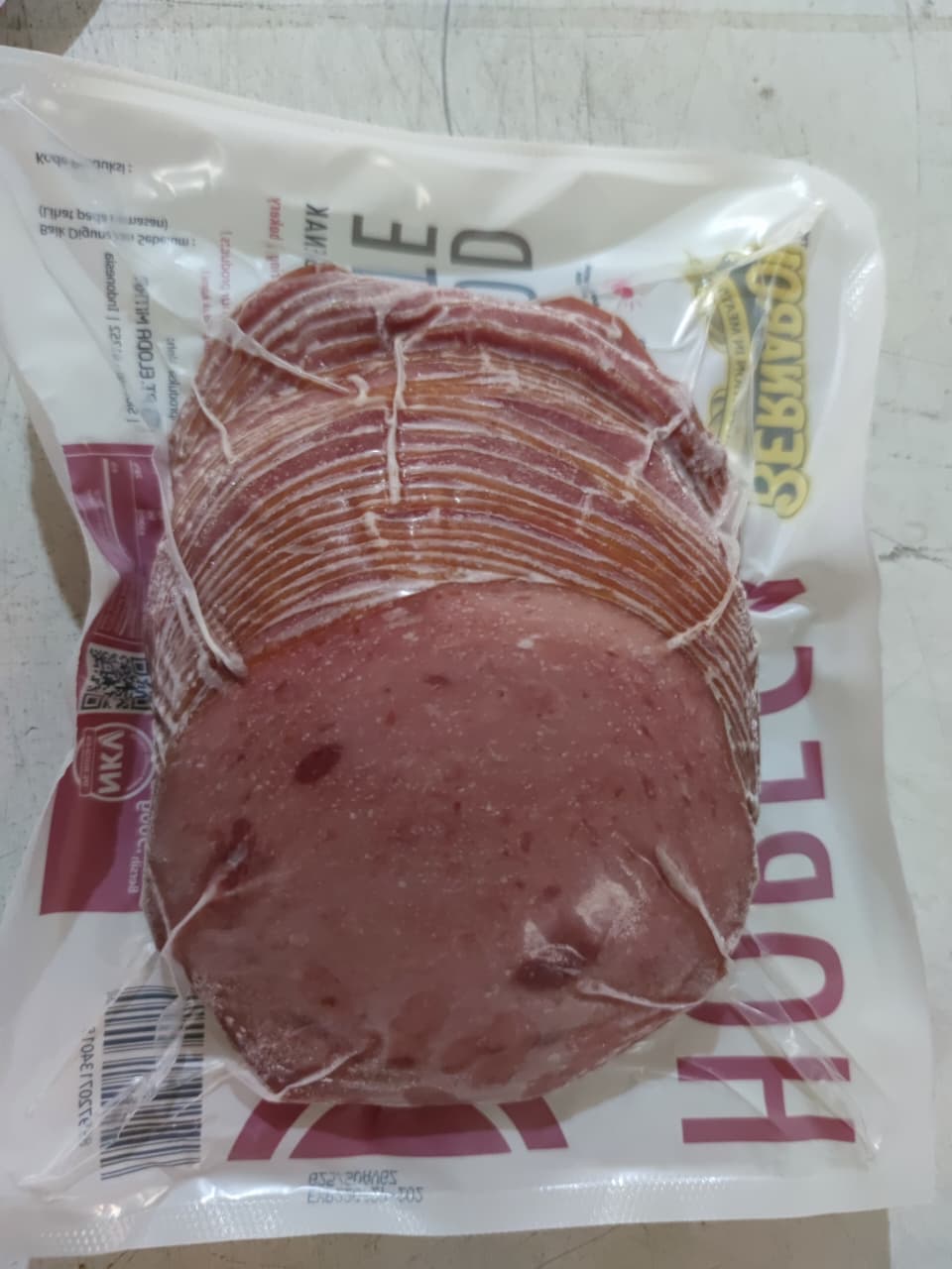BERNARDI SMOKE BEEF BULAT HORECA 500GR PREMIUM | Daging Asap SAPI | Daging Burger Premium
