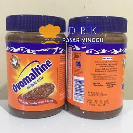 selai ovomaltine 680gr crunchy coklat cream renyah
