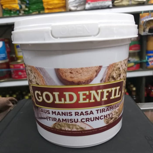 GOLDENFIL tiramisu crunchy 1kg selai tiramisu dengan malt gurih