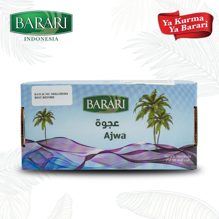 BARARI Ajwa Kurma Arab 500gr Premium Dates High Quality Tekstur Lembut
