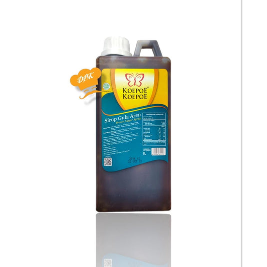 Koepoe Gula AREN Sirup Cair BROWN Sugar Syrup 1 liter kupukupu