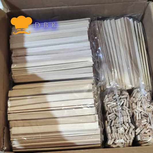 Tusuk Sate Lilit P 15cm x L 1cm x B3 mm 1 Ikat 50 Pcs
