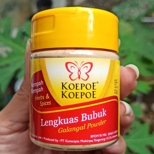kupu kupu lengkuas bubuk 22gr koepoe koepoe galangal powder