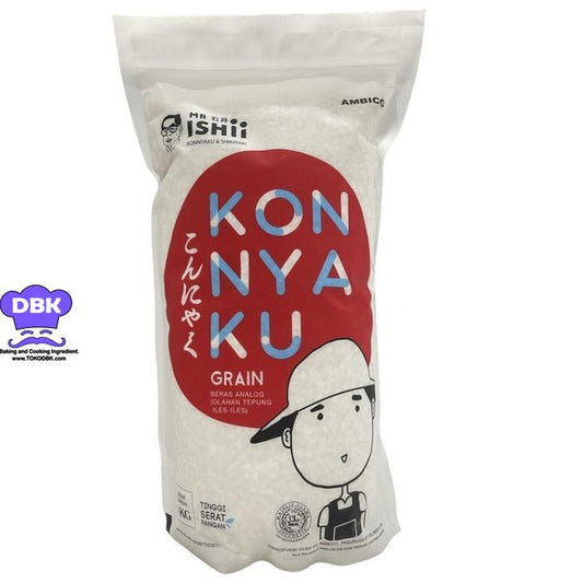 Beras shirataki 1kg diet sehat - Konnyaku rice shirataki rice Food Porang konjac GRAIN Mr ishii