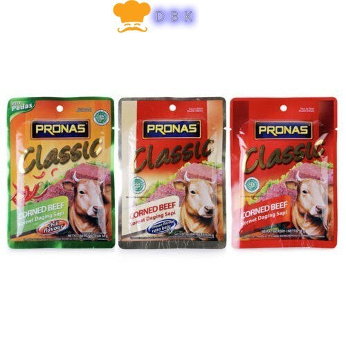 kornet Pronas Sachet 50gr daging instant kaleng ready to eat - ORIGINAL