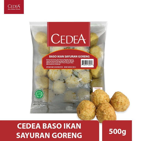 CEDEA Baso Ikan Sayuran Goreng 500gr | Cedea Fried Vegetable Fish Ball
